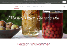 Tablet Screenshot of manufaktur-loewenzahn.de